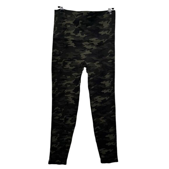 Spanx Seamless Camouflage Leggings Green Size Large - Picture 1 of 5